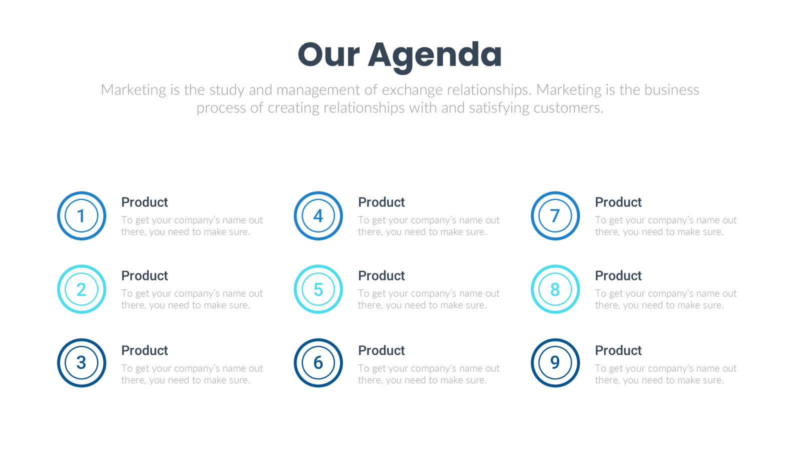 Agenda slide 1